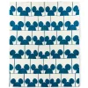 Mickey Mouse Icon Throw Blanket – Blue/White