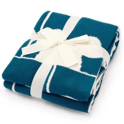 Mickey Mouse Icon Throw Blanket – Blue/White