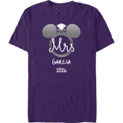 Mickey Mouse ''Mrs'' Bride Wedding Ring Hers Honeymoon T-Shirt – Customized