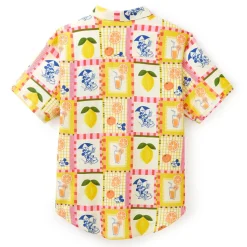 Mickey Mouse Oranges and Lemons Bamboo Button Down Shirt for Men by RSVLTS