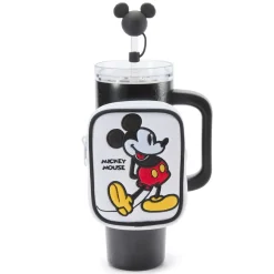 Mickey Mouse 30 oz. Stainless Steel Travel Tumbler with Straw plus Zip Case