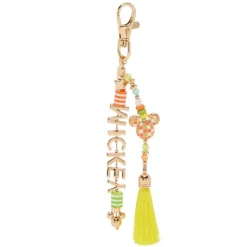 Mickey Mouse Tassel and Charm Keychain