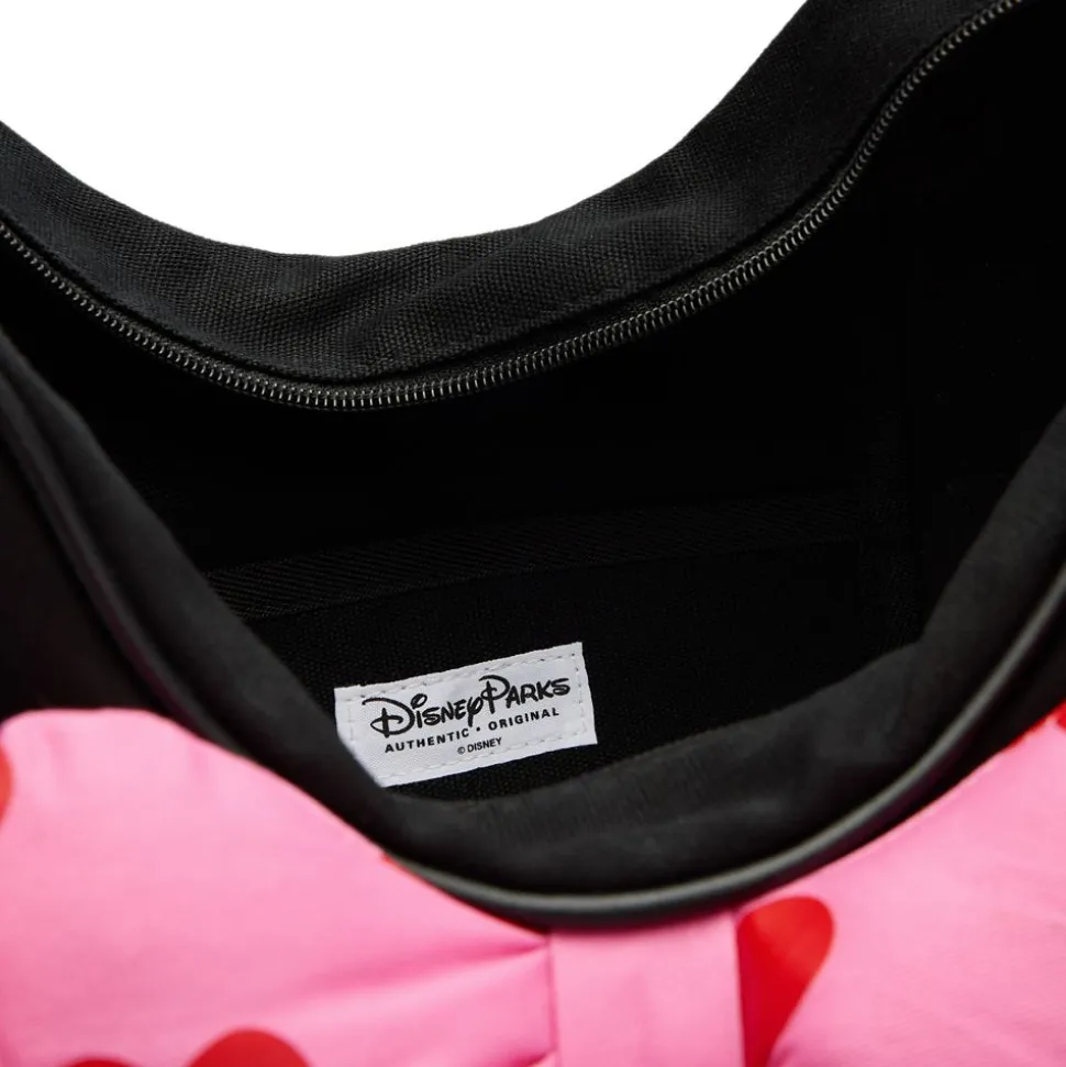 Minnie Mouse Big Face Hearts Canvas Tote