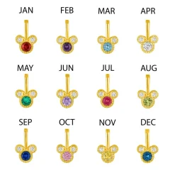 Minnie Mouse Birthstone Charm by Rebecca Hook