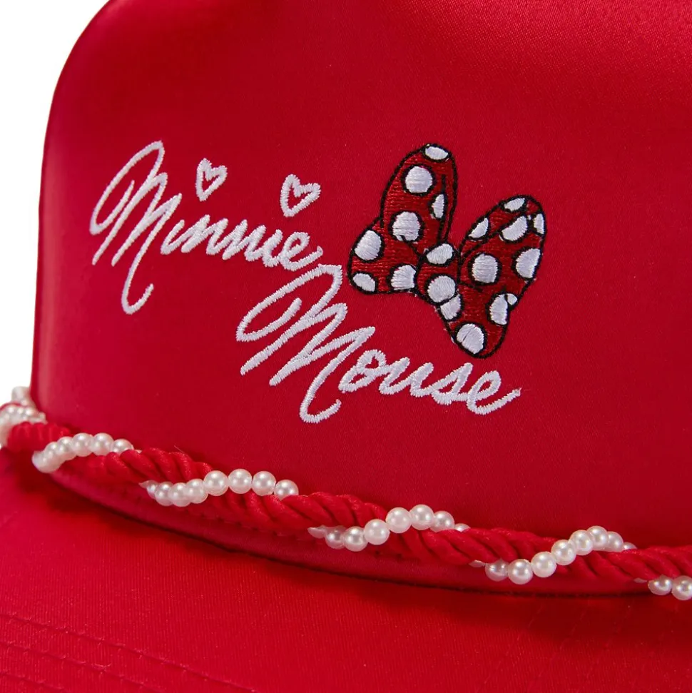 Minnie Mouse Bow Baseball Hat for Adults