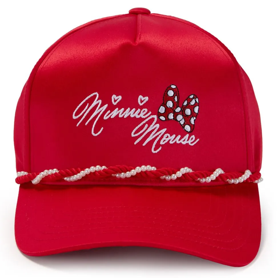 Minnie Mouse Bow Baseball Hat for Adults