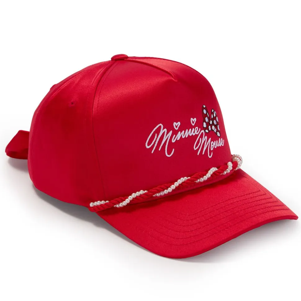 Minnie Mouse Bow Baseball Hat for Adults