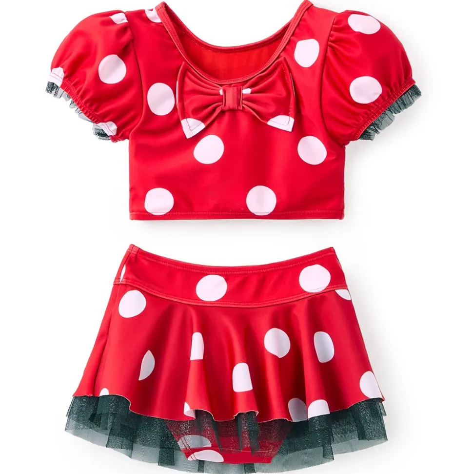 Minnie Mouse Deluxe Swimsuit for Girls – Three-Piece