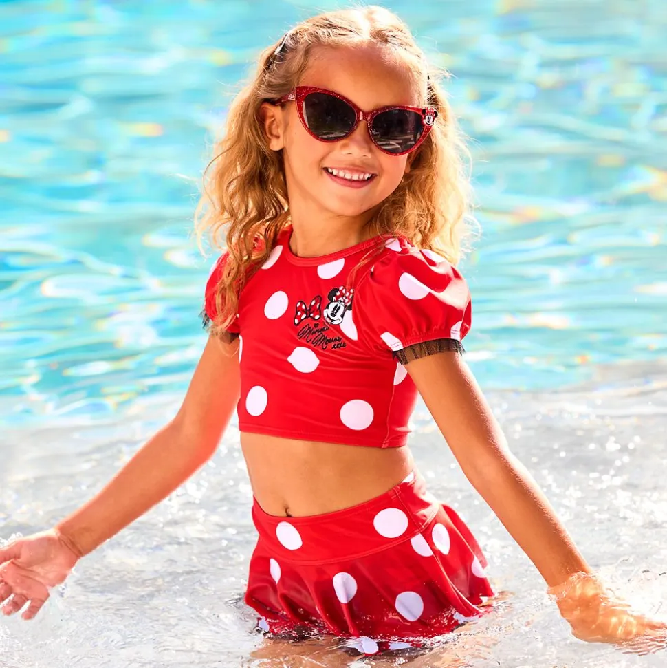 Minnie Mouse Deluxe Swimsuit for Girls – Three-Piece