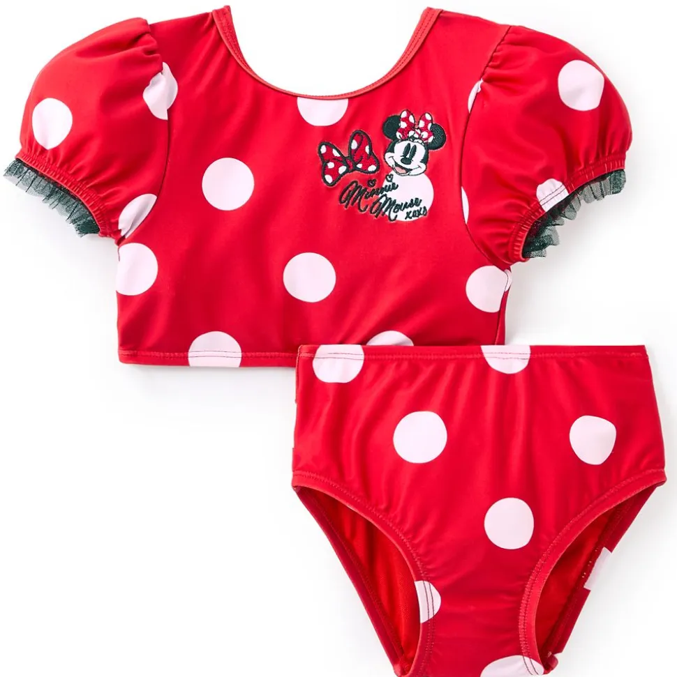Minnie Mouse Deluxe Swimsuit for Girls – Three-Piece