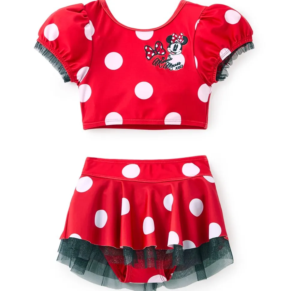Minnie Mouse Deluxe Swimsuit for Girls – Three-Piece
