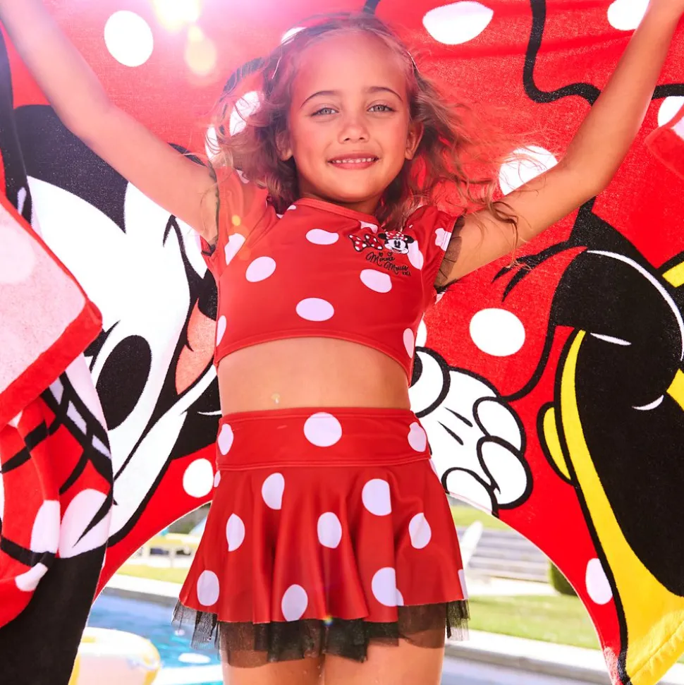 Minnie Mouse Deluxe Swimsuit for Girls – Three-Piece