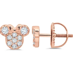 Minnie Mouse Icon Stud Earrings for Kids by CRISLU