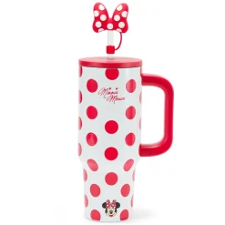 Minnie Mouse 30 oz. Stainless Steel Travel Tumbler with Straw plus Zip Case