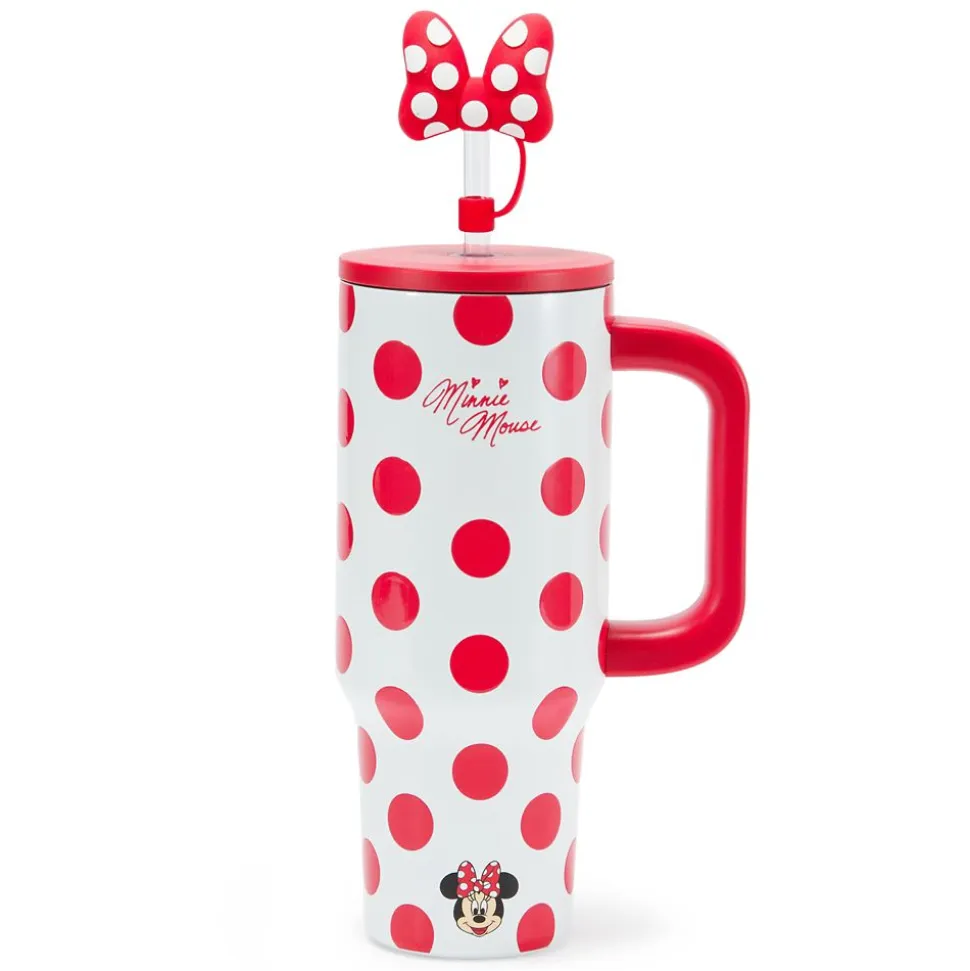 Minnie Mouse 30 oz. Stainless Steel Travel Tumbler with Straw plus Zip Case