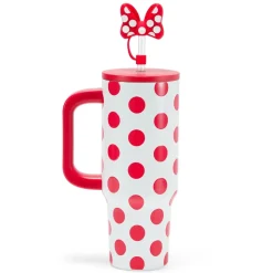 Minnie Mouse 30 oz. Stainless Steel Travel Tumbler with Straw plus Zip Case