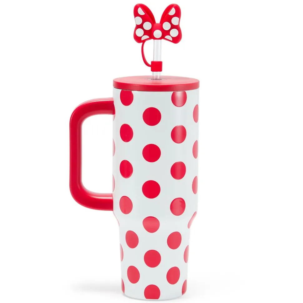 Minnie Mouse 30 oz. Stainless Steel Travel Tumbler with Straw plus Zip Case