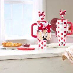 Minnie Mouse 30 oz. Stainless Steel Travel Tumbler with Straw plus Zip Case