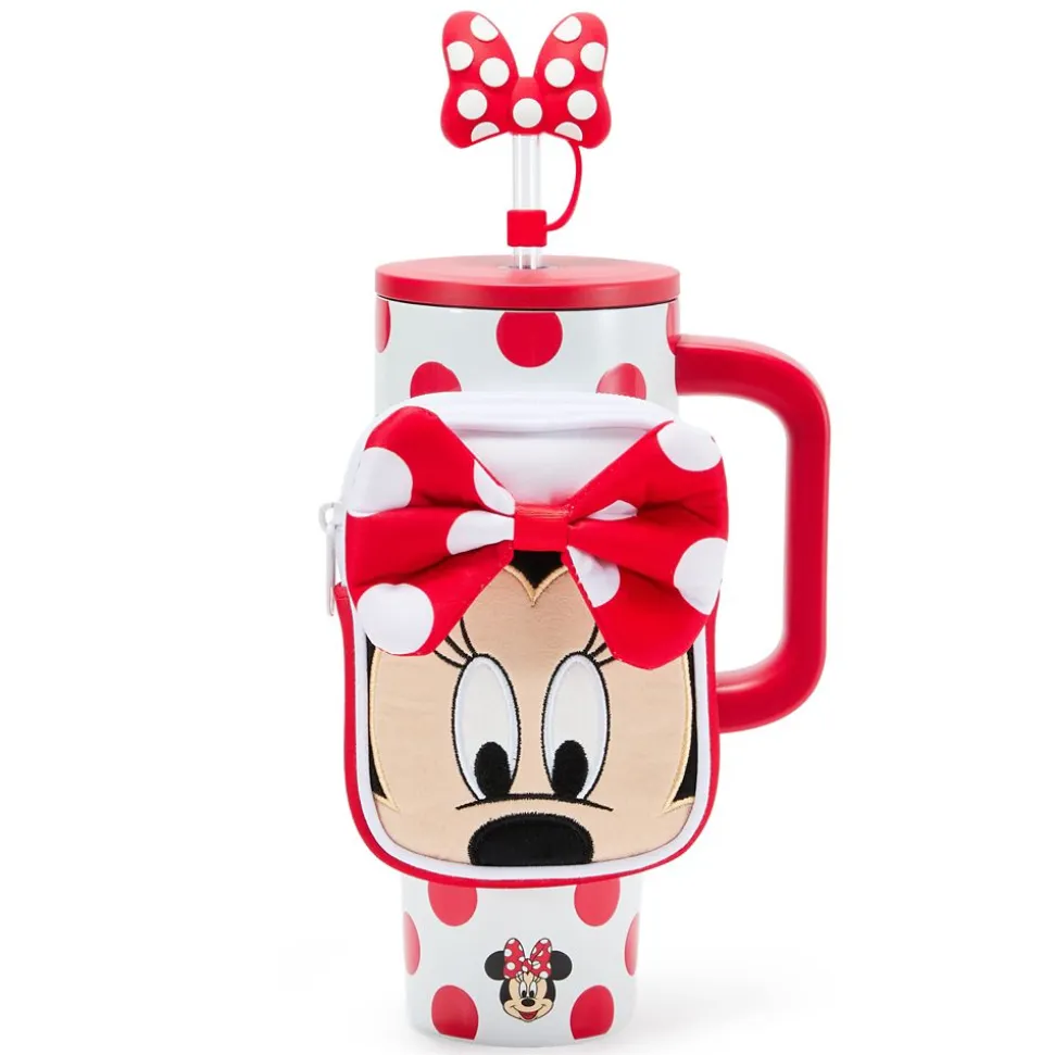 Minnie Mouse 30 oz. Stainless Steel Travel Tumbler with Straw plus Zip Case