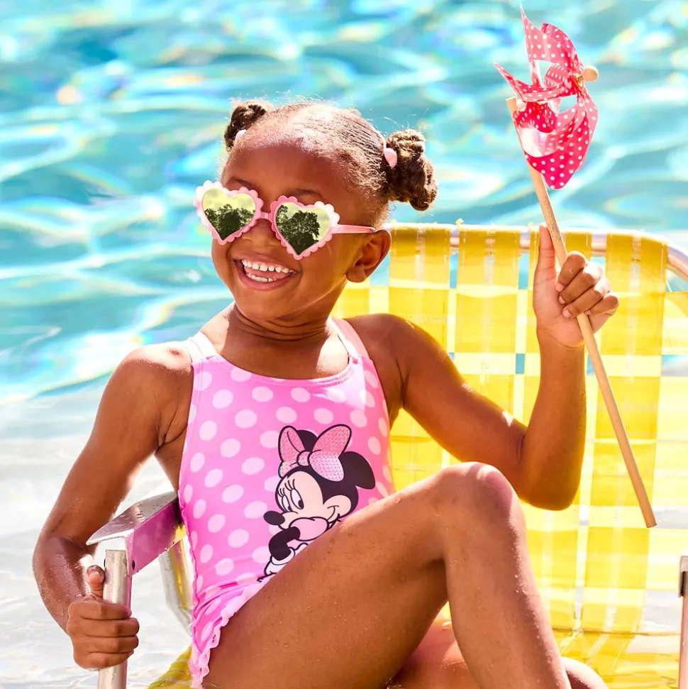 Minnie Mouse Pink Polka Dot Swimsuit for Girls