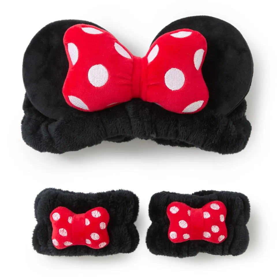 Minnie Mouse Plush Ears Headband and Wristband Set for Kids