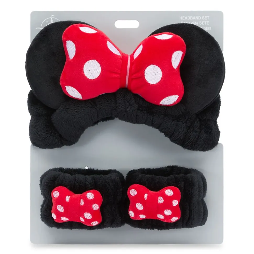Minnie Mouse Plush Ears Headband and Wristband Set for Kids