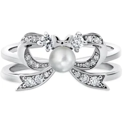 Minnie Mouse Shell Pearl Ring by CRISLU