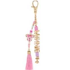 Minnie Mouse Tassel and Charm Keychain