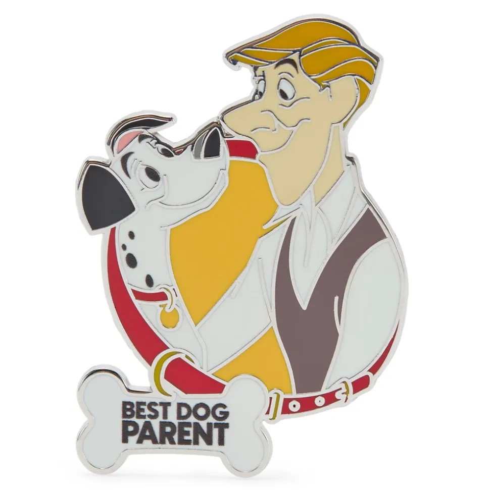 Pongo and Roger Radcliffe ''Best Dog Parent'' Pin – 101 Dalmatians