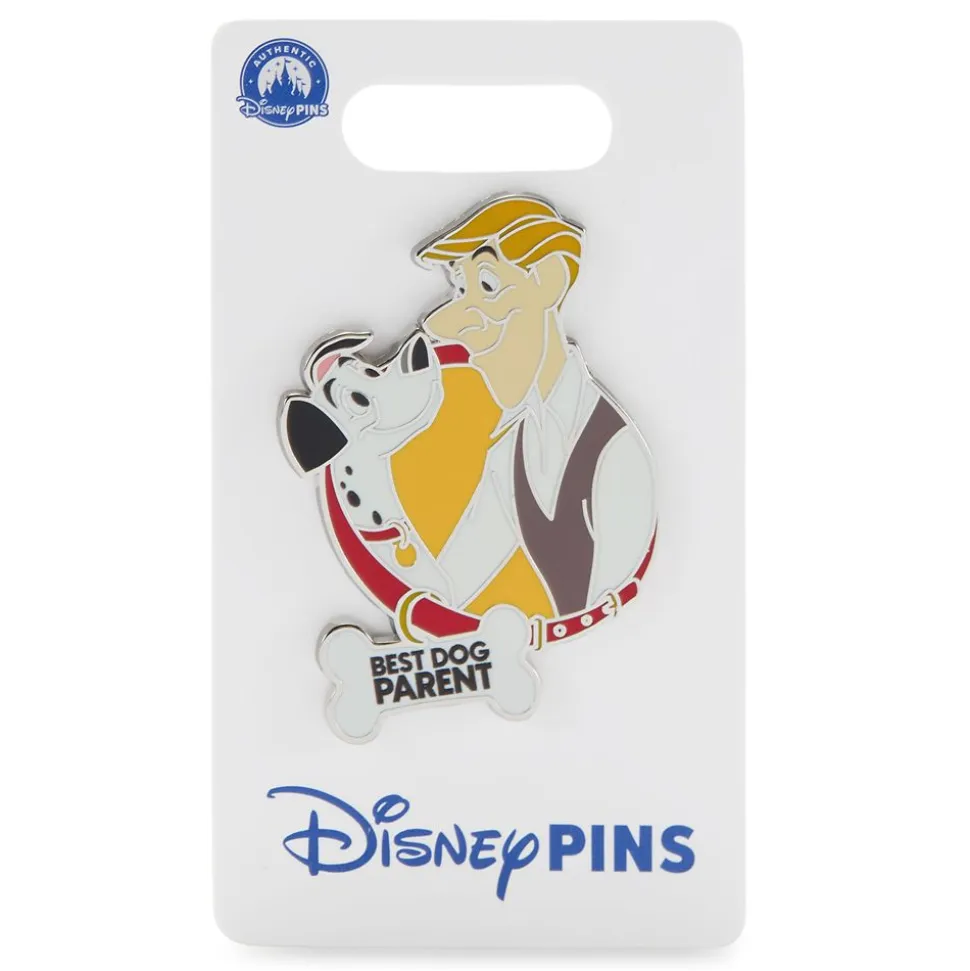 Pongo and Roger Radcliffe ''Best Dog Parent'' Pin – 101 Dalmatians