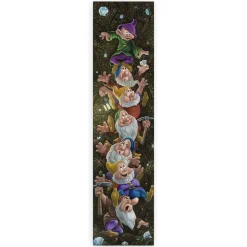 Seven Dwarfs ''Climbin' for Diamonds'' by Jared Franco Hand-Signed & Numbered Canvas Artwork – Limited Edition
