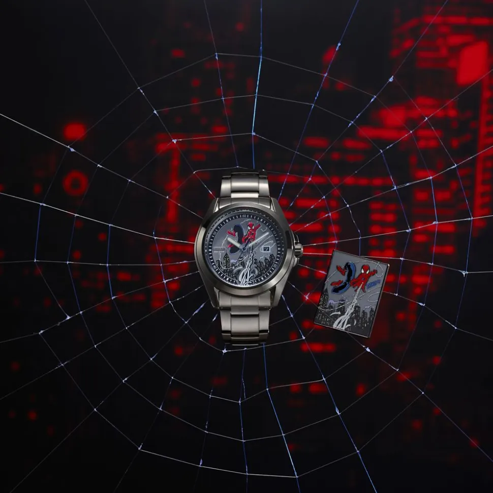 Spider-Man Watch and Pin Set by Citizen