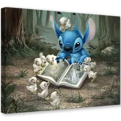 Stitch ''Friends of a Feather'' by Jared Franco Hand-Signed & Numbered Canvas Artwork – Limited Edition