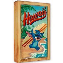 Stitch ''Surf's Up'' Canvas Artwork by Trevor Carlton – Limited Edition