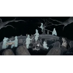The Haunted Mansion ''Tea Party'' Canvas Artwork by Michael Provenza – Limited Edition