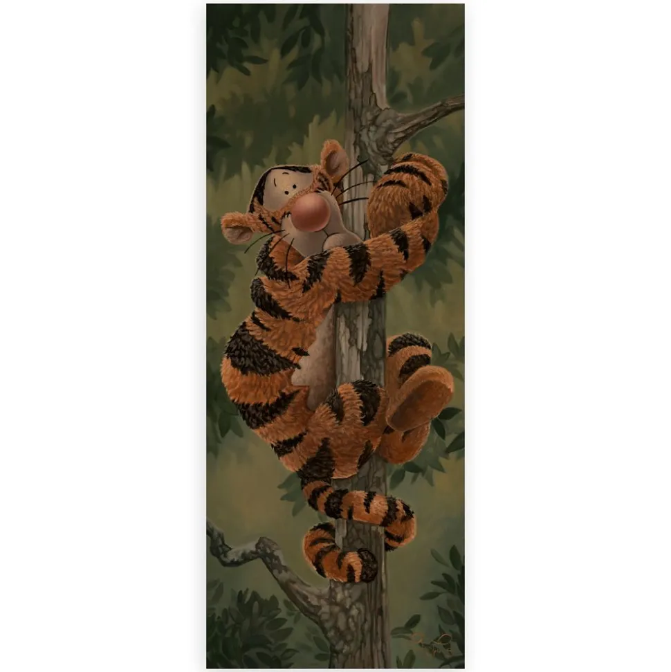 Tigger ''Don't look Down'' by Jared Franco Hand-Signed & Numbered Canvas Artwork – Limited Edition