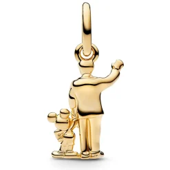 Walt Disney and Mickey Mouse ''Partners'' Statue Dangle Charm by Pandora