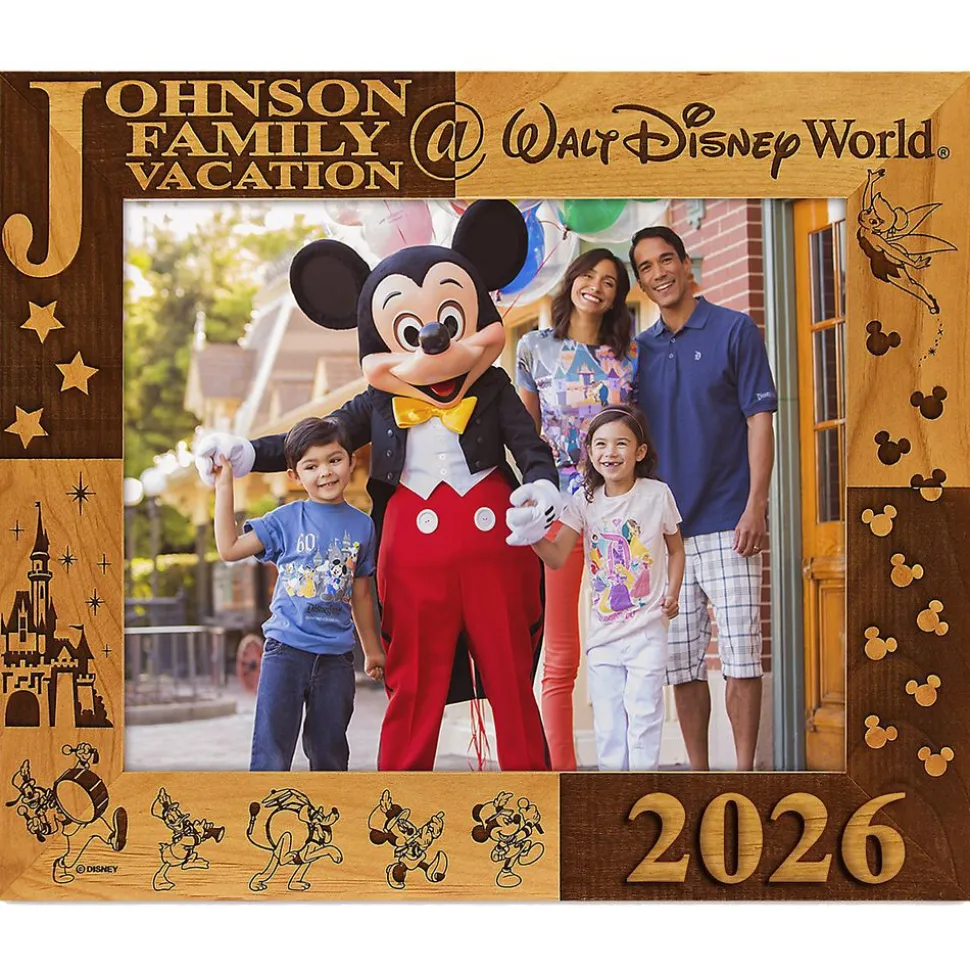 Walt Disney World 2026 Photo Frame by Arribas – 8'' x 10'' – Personalized