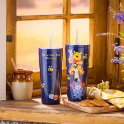 Winnie the Pooh and Pals 22 oz. Stainless Steel Travel Tumbler with Straw