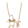 Winnie the Pooh and Piglet Diamond Necklace