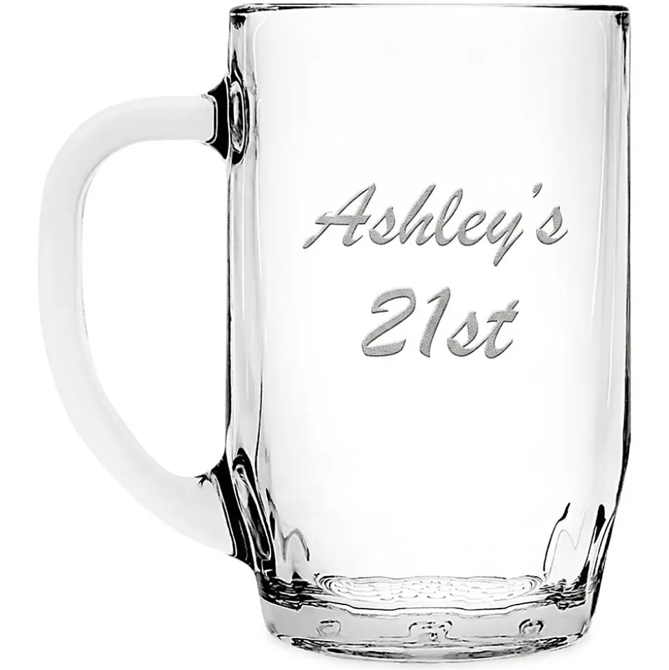 Winnie the Pooh Glass Mug by Arribas – Personalized