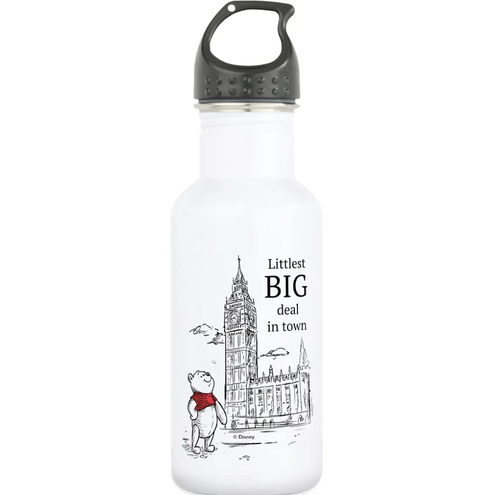 Winnie the Pooh Stainless Steel Water Bottle – Christopher Robin – Customizable